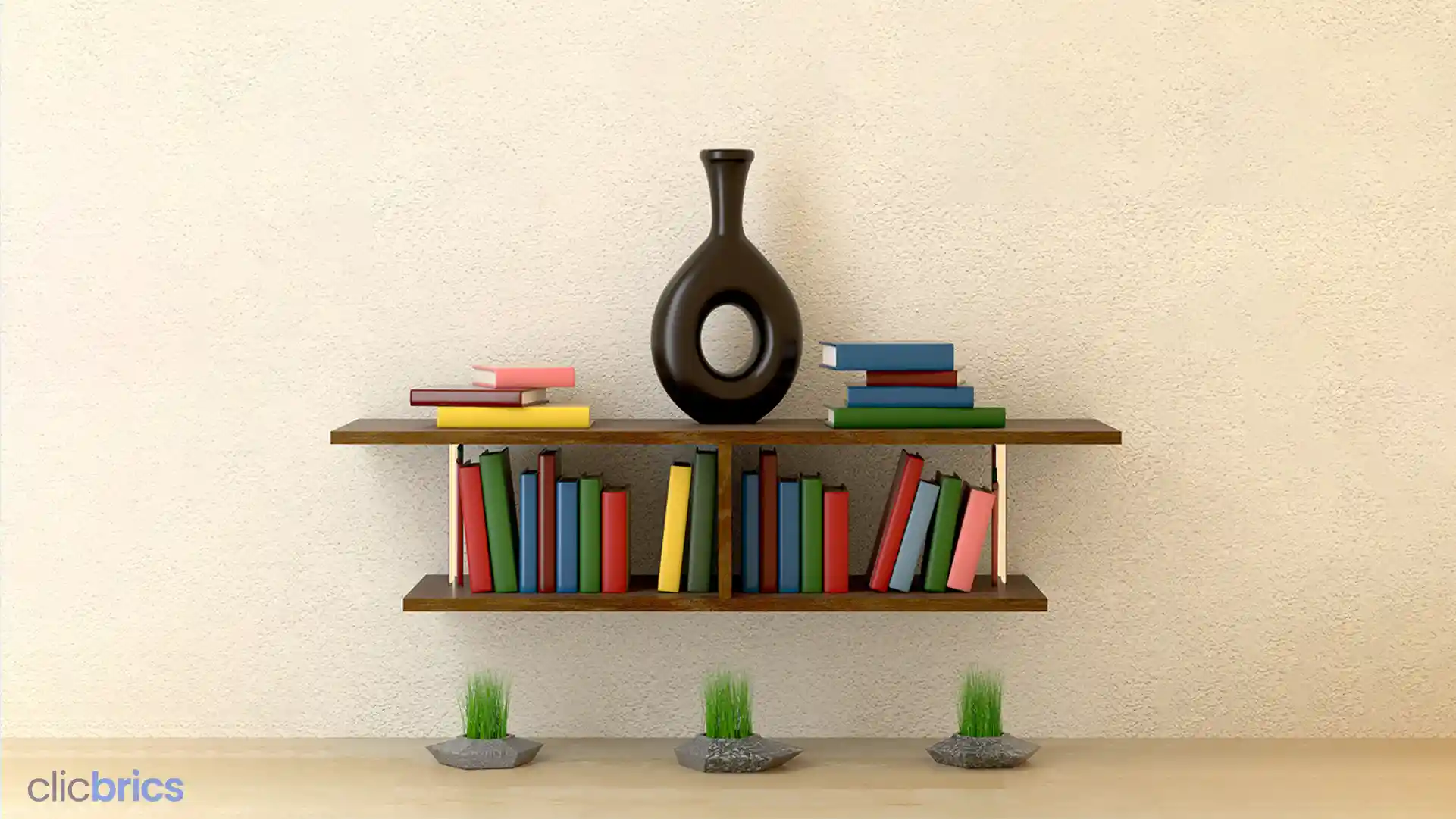 wall bookshelf design